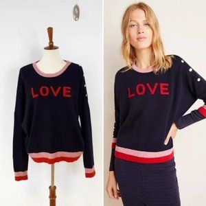 Sundry Anthropologie Love Button Cashmere Sweater Medium (2)